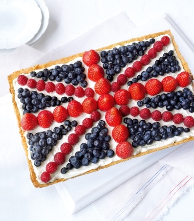 Union flag tart