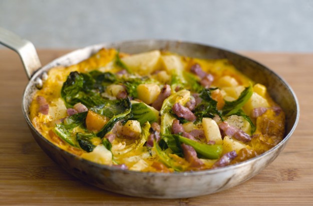 Bacon squeak frittata